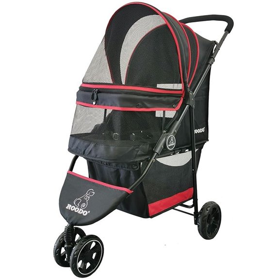 three wheel pet stroller