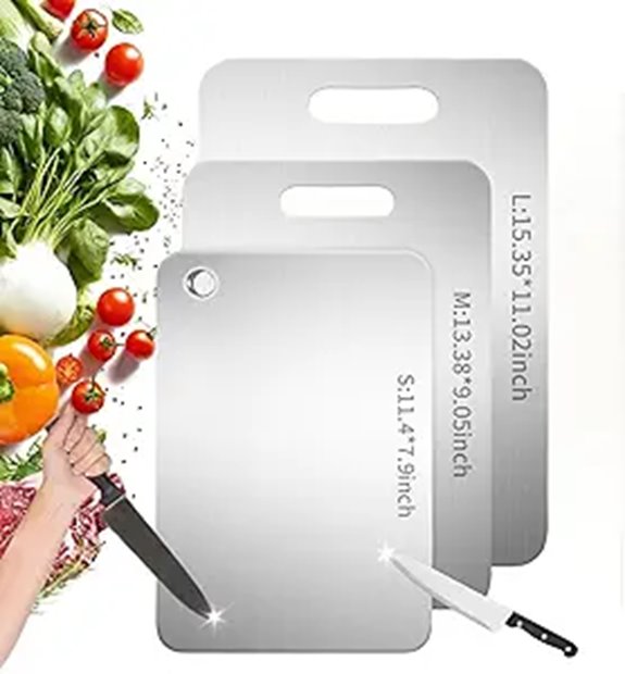 titanium kitchen cutting set