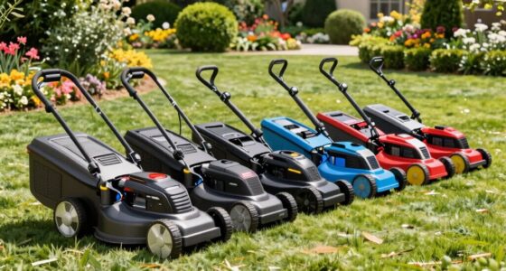 top electric lawn mowers