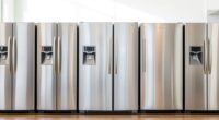 top space saving side by side refrigerators