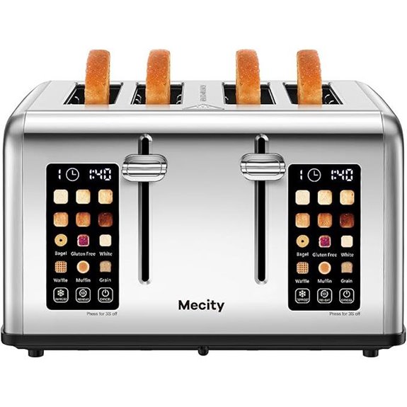 touch screen wide slot toaster
