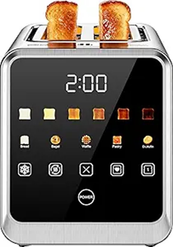 touchscreen 2 slice toaster