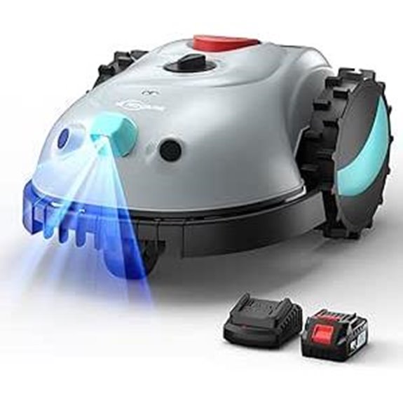 v100 robotic mower with obstacle detection