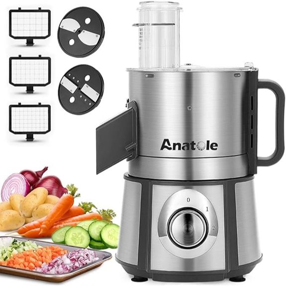 Anatole 5-in-1 Electric Food Processor with Blades