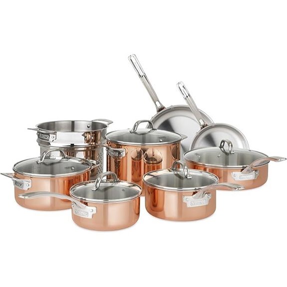 viking 13 piece copper cookware