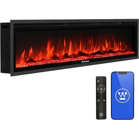 Westinghouse 60 Electric Fireplace with Alexa & Google