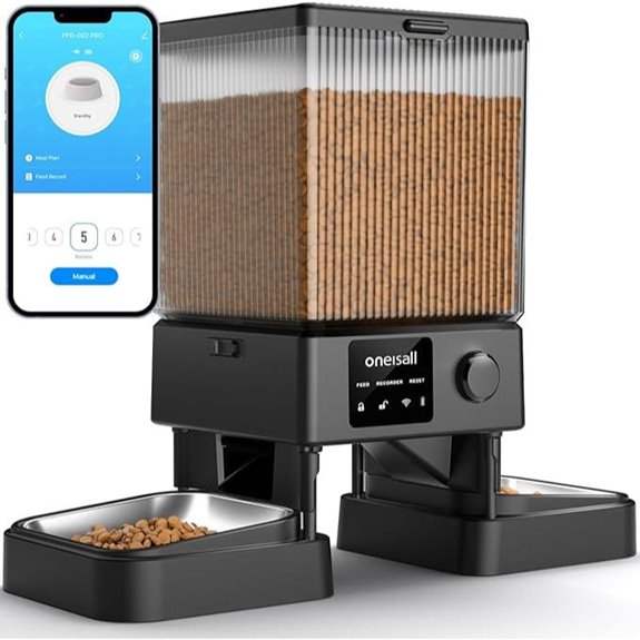 wifi app controlled cat feeder