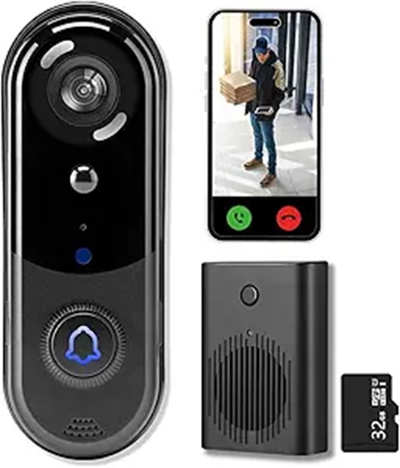 wireless 2k doorbell camera