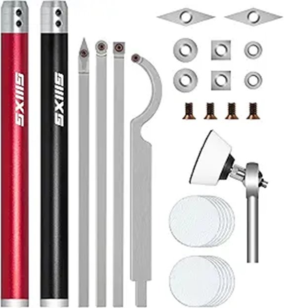 Carbide Wood Lathe Tool Set with Inserts
