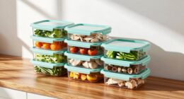 efficient meal container system