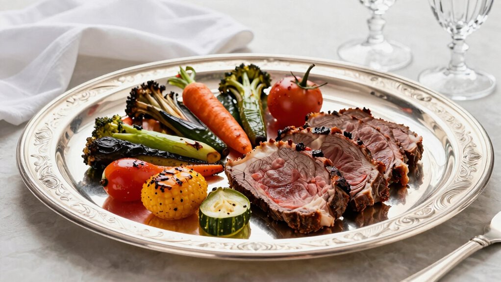 elegant cultural serving presentation