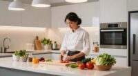 enhanced lighting improves cooking and filming