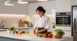 enhanced lighting improves cooking and filming