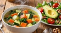 healthy soup and salad pairings