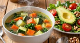 healthy soup and salad pairings