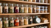 organize essential pantry items