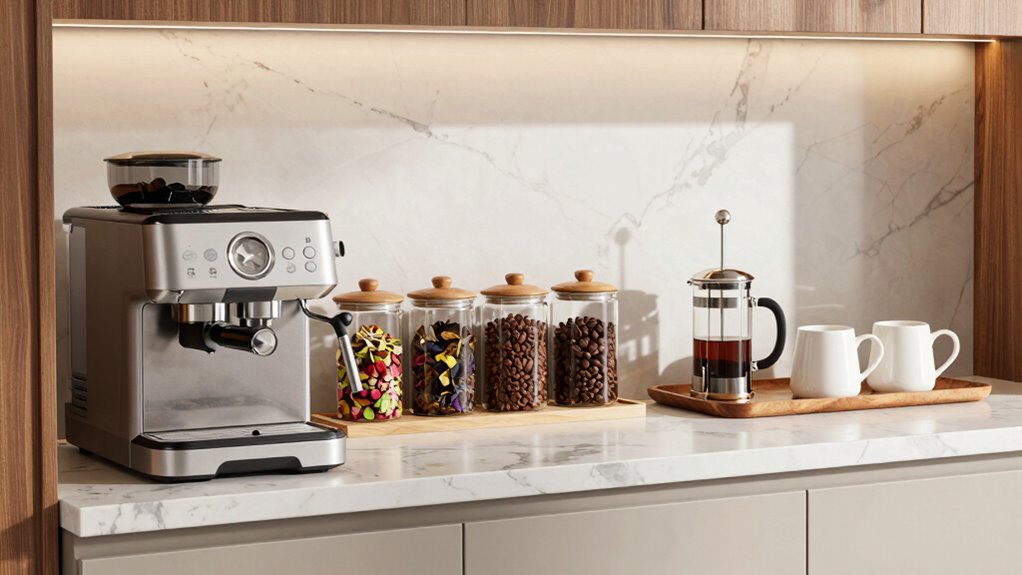organized accessible beverage station
