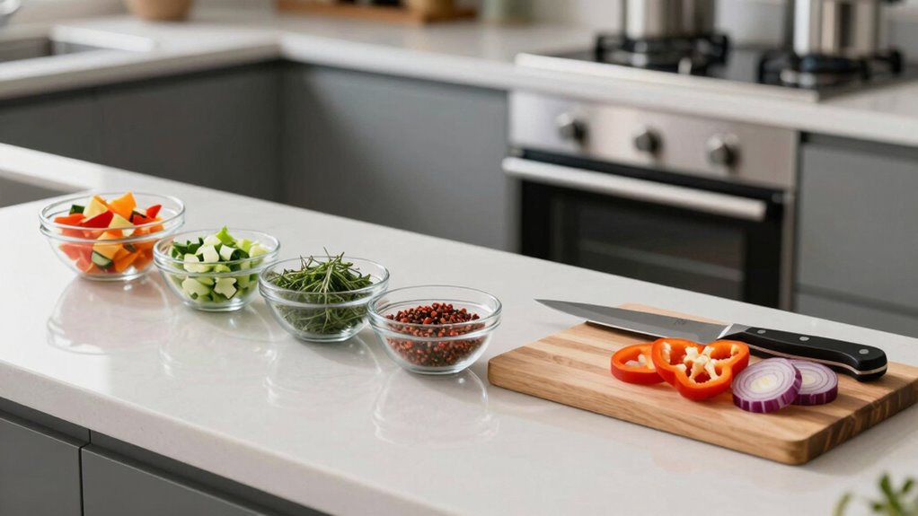 organized meal preparation strategy