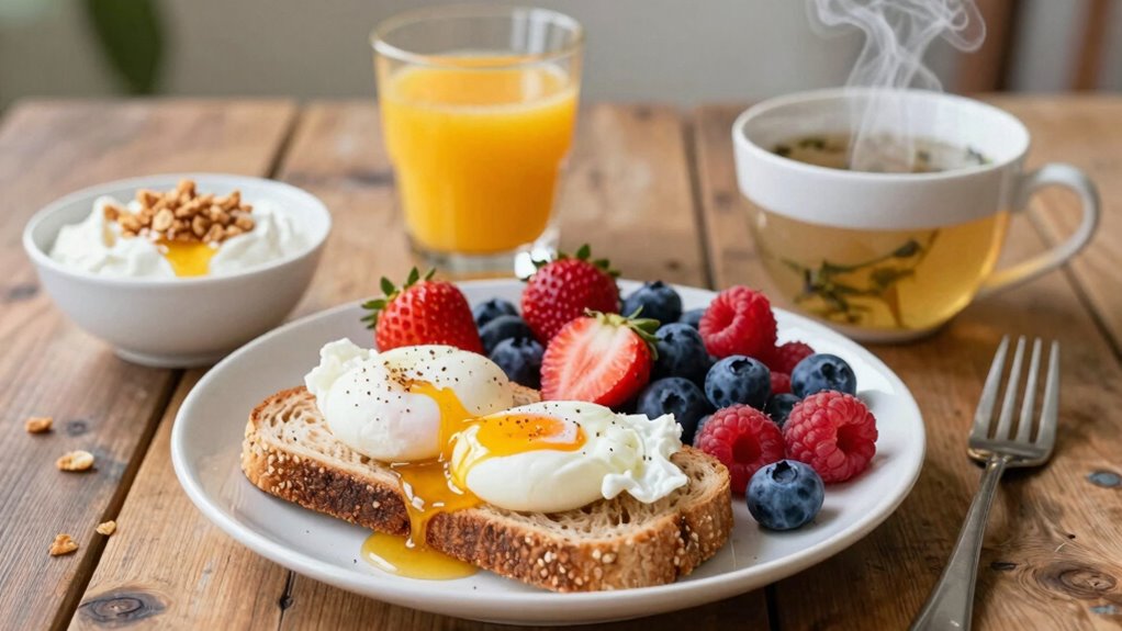 prepared nutritious morning meals
