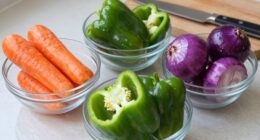 prepped vegetables save dinner