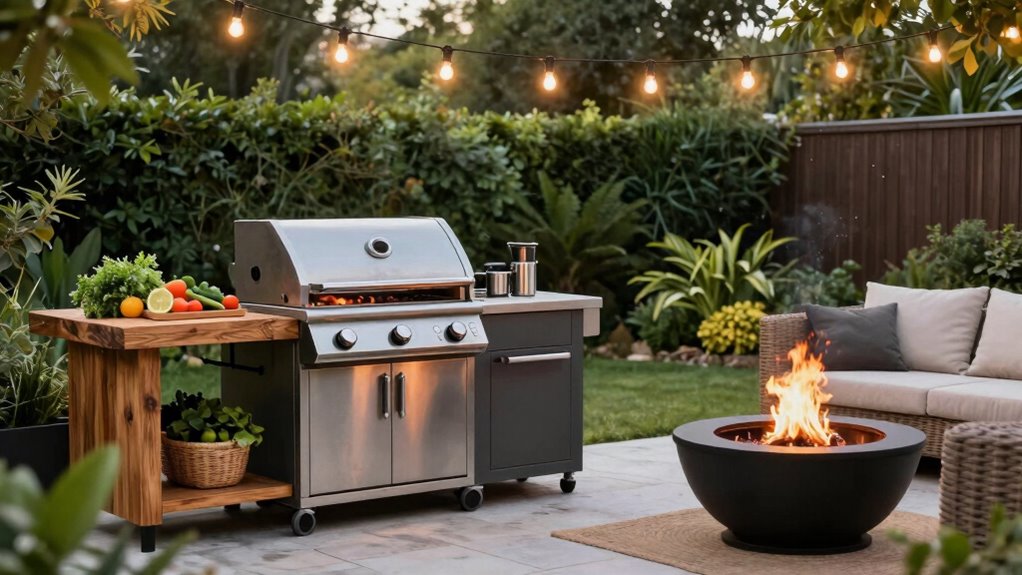 smart outdoor cooking setup