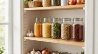 streamlined pantry for cooking