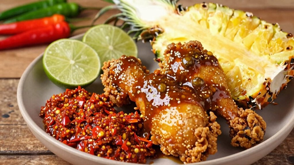 sweet sour spicy flavors