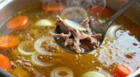 using broth for rich flavor