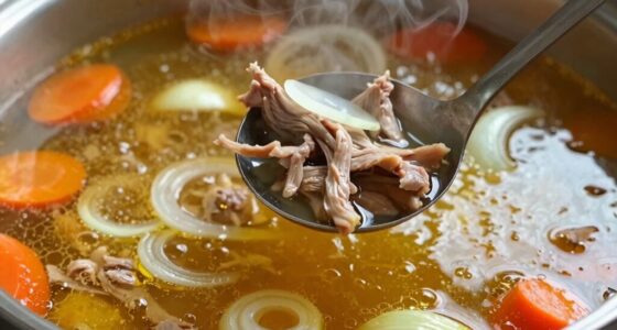 using broth for rich flavor