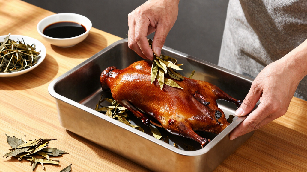 How to use spent tea leaves to smoke Chinese-style duck – recipe