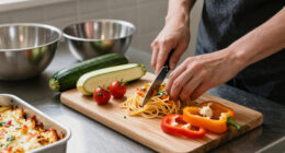 Summer Vegetable Baked Spaghetti