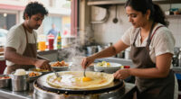 Akhil Iyer And Shriya Narayan Run Mumbai Benne Dosa Cafe Serving 800 Dosas Daily - The Better India