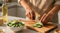 Cucumber Salad With Sesame And Rice Vinegar