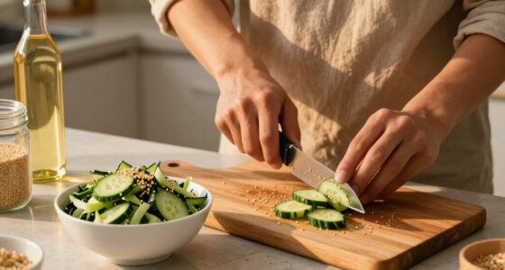 Cucumber Salad With Sesame And Rice Vinegar