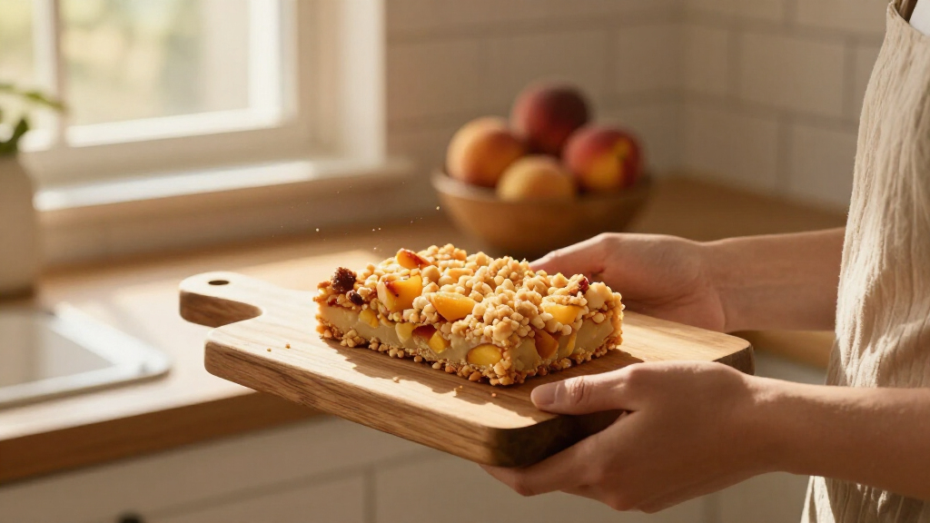 Peach Crumb Bars