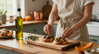 Autumn Bruschette: Mushroom, Squash, And New-Oil Toasts