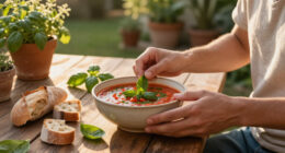 Gazpacho Mediterraneo Al Basilico E Pane Raffermo