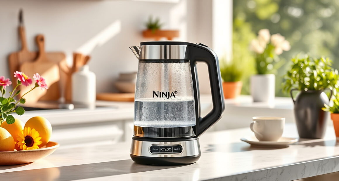 Ninja KT200BL Precision Temperature Electric Kettle for Summer Tea Lovers