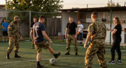 Sporting Diplomacy In Odesa: Ukrainian Servicemen Take On Italian Pacifists