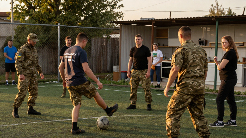 Sporting Diplomacy In Odesa: Ukrainian Servicemen Take On Italian Pacifists