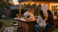 Wayfair's Selling A Cozy Outdoor Bar That's Perfect For Game Nights This Fall