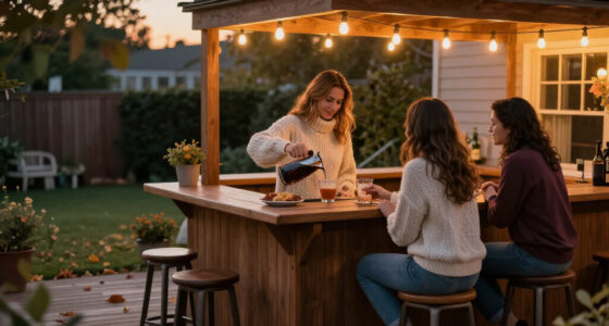 Wayfair's Selling A Cozy Outdoor Bar That's Perfect For Game Nights This Fall