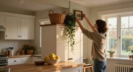 11 Clever Ideas For What To Do With The Awkward Space Above Kitchen Cabinets