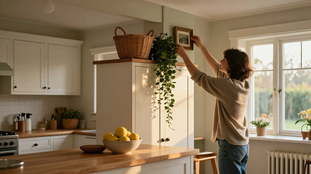 11 Clever Ideas For What To Do With The Awkward Space Above Kitchen Cabinets